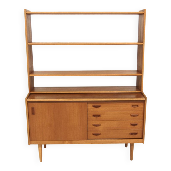 Secrétaire scandinave en teck et en chêne, Suède, 1960