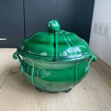 green earthenware soup tureen