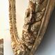 Oval mirror in gilded wood 125 cms French 18th century work
