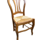 6 solid beech wooden chairs
