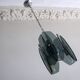 Mid century Italian pendant lamp with 9 faceted glass panels