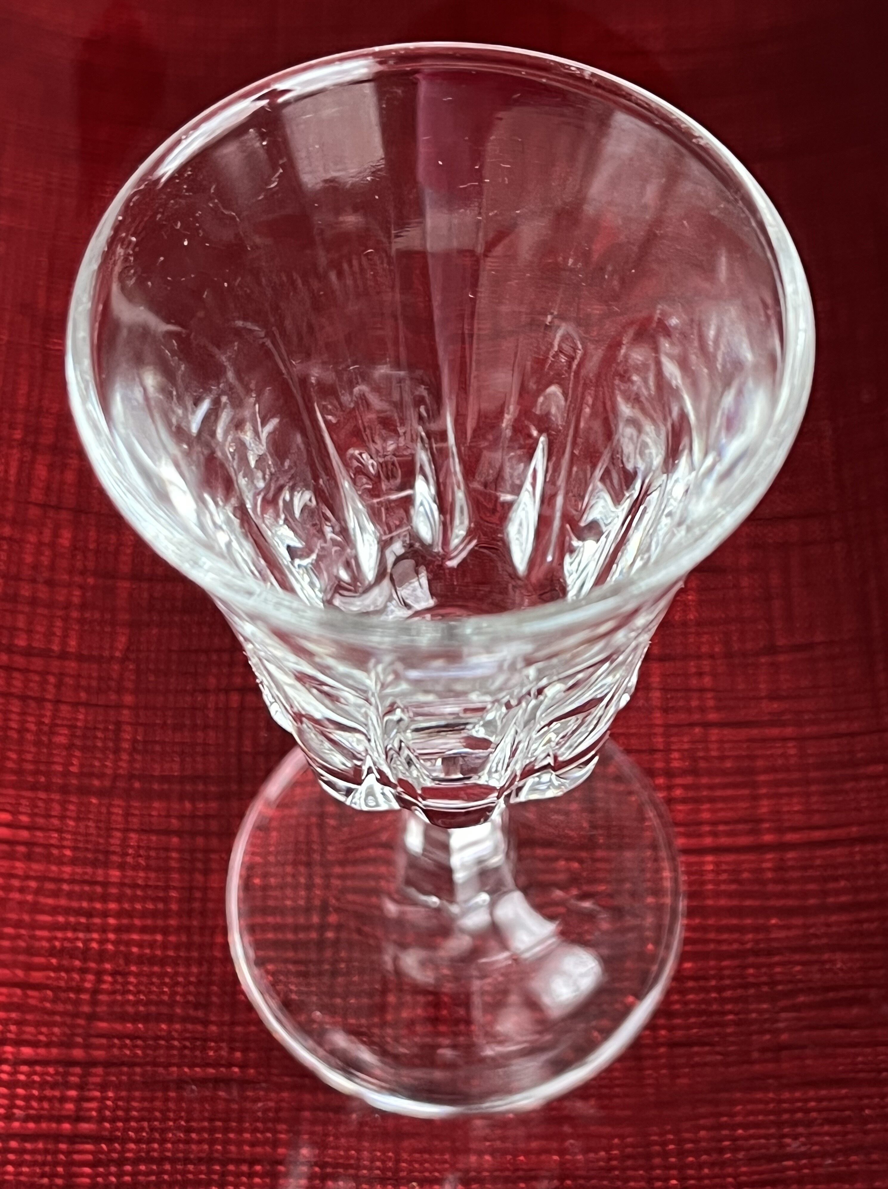 Set of six liquor glasses