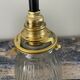 Wall lamp in brass glass and ceramic