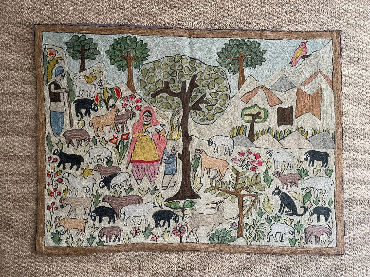 20th century oriental craft tapestry