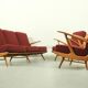 Canapés et fauteuils lounge au design vintage Sprij / Spuij’s, années 1960