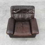 Mid-century De Sede DS‑66 brown leather Relax Chair, Switzerland 1960s