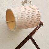 Scandinavian wooden scissor wall light fixture lamp 1960s