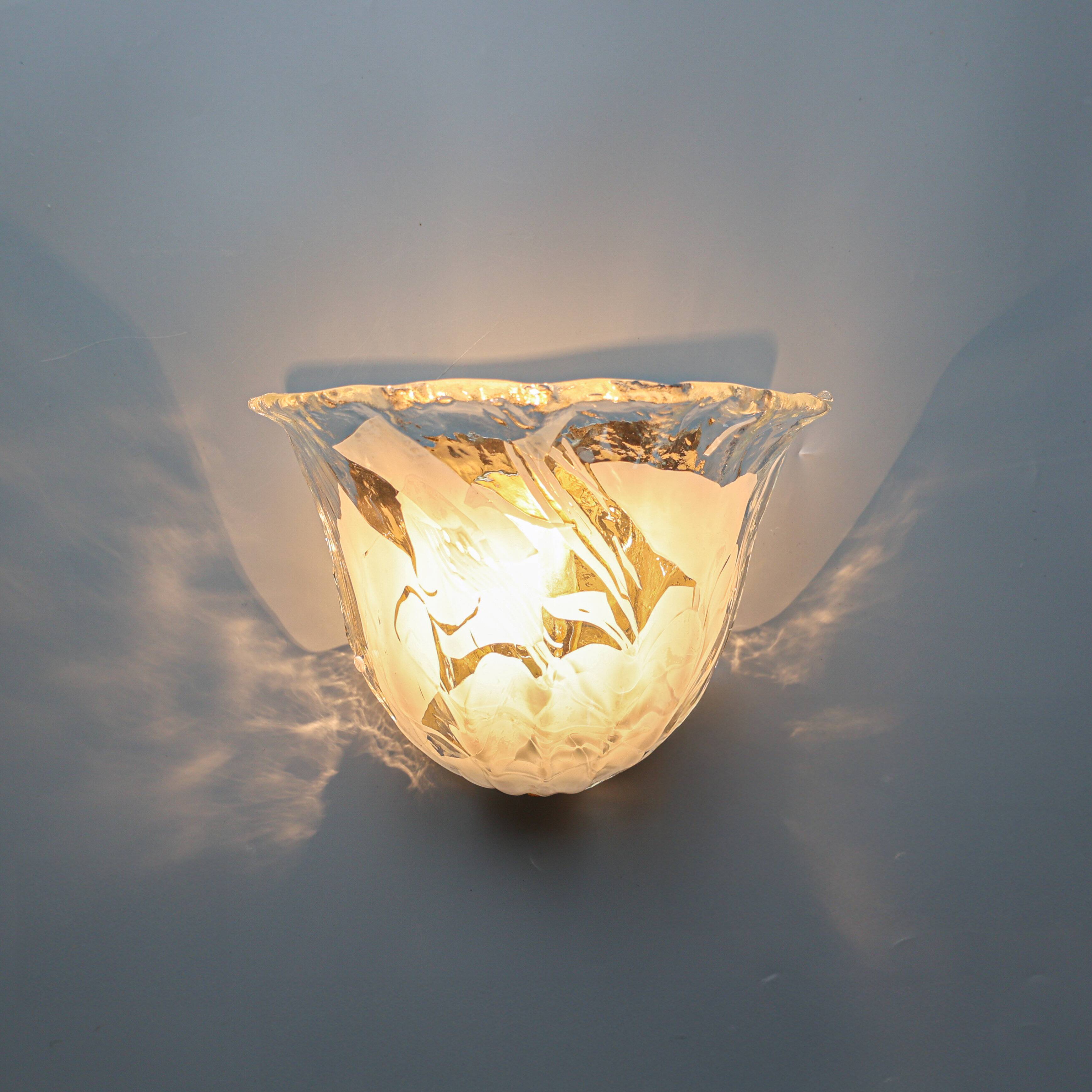 Vintage La Murrina shell shaped sconce, 1980s, Italy