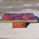 Rectangular coffee table Hervé Chapuis - 1970s