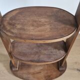 Antique walnut pedestal table furniture