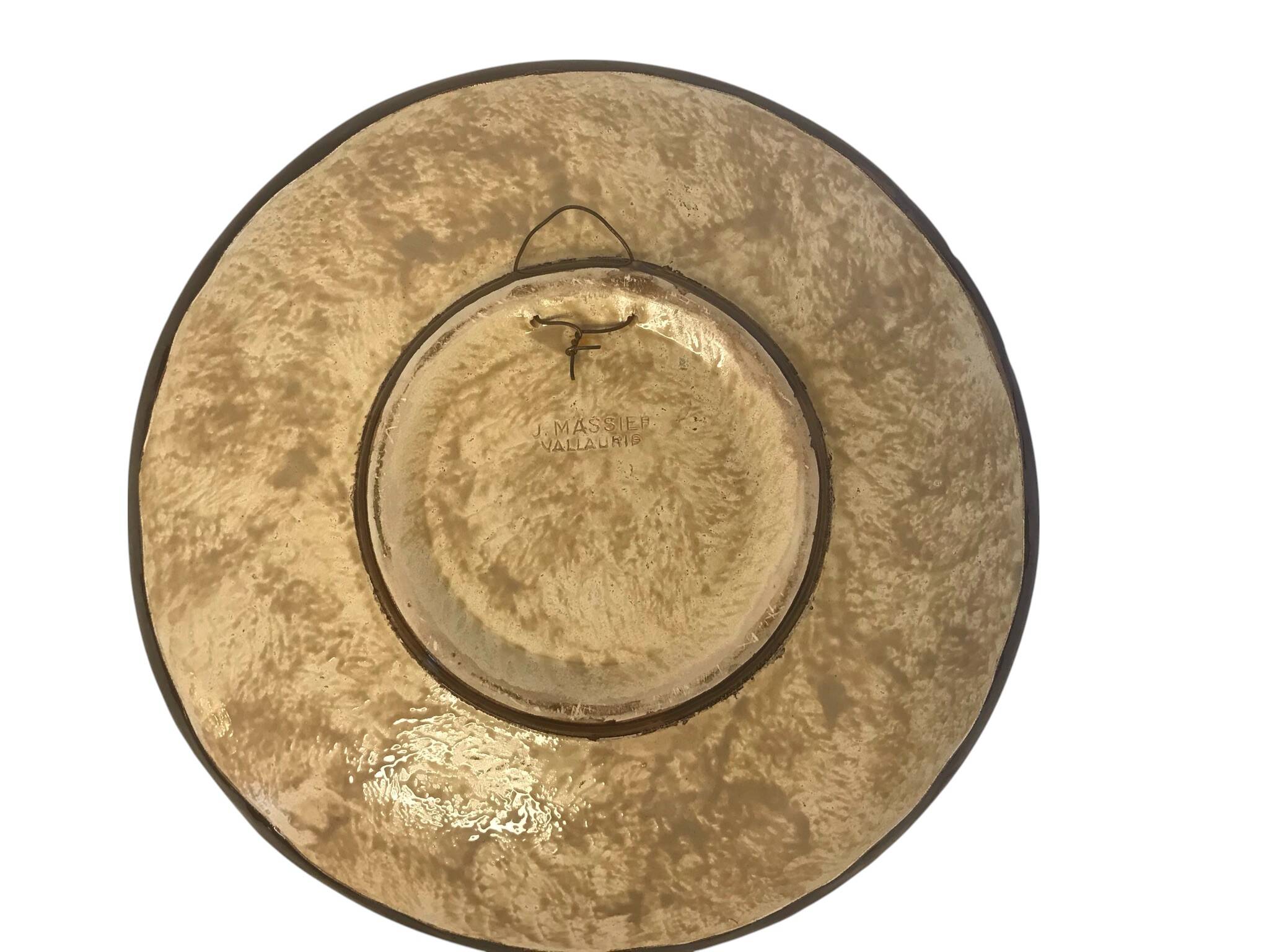 Vallauris, Vintage coupe dish signed Jérôme Massier circa 1950