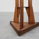 Art Nouveau Carved Wood triangular Side Table, France ca. 1915