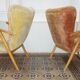 Lot of 2 Wing chairs chair Zig Zag