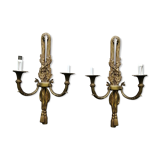Pairs of Louis XVI-style bronze wall light