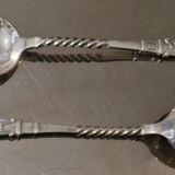 12 petites cuillères Christofle Marly métal argenté modèle mascaron