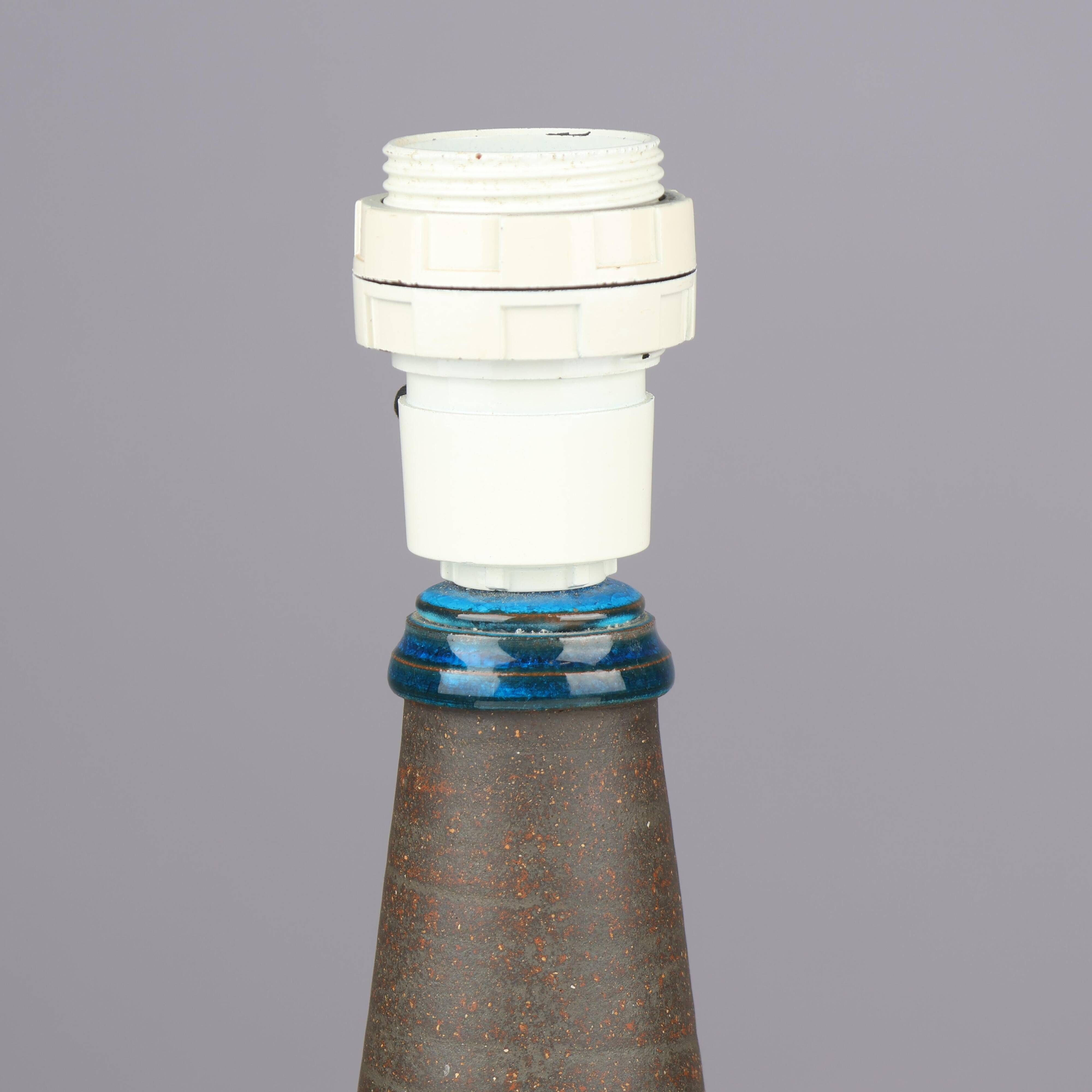 Nils Kahler table lamp in ceramic by Herman A. Kähler, Denmark, 1960 signed