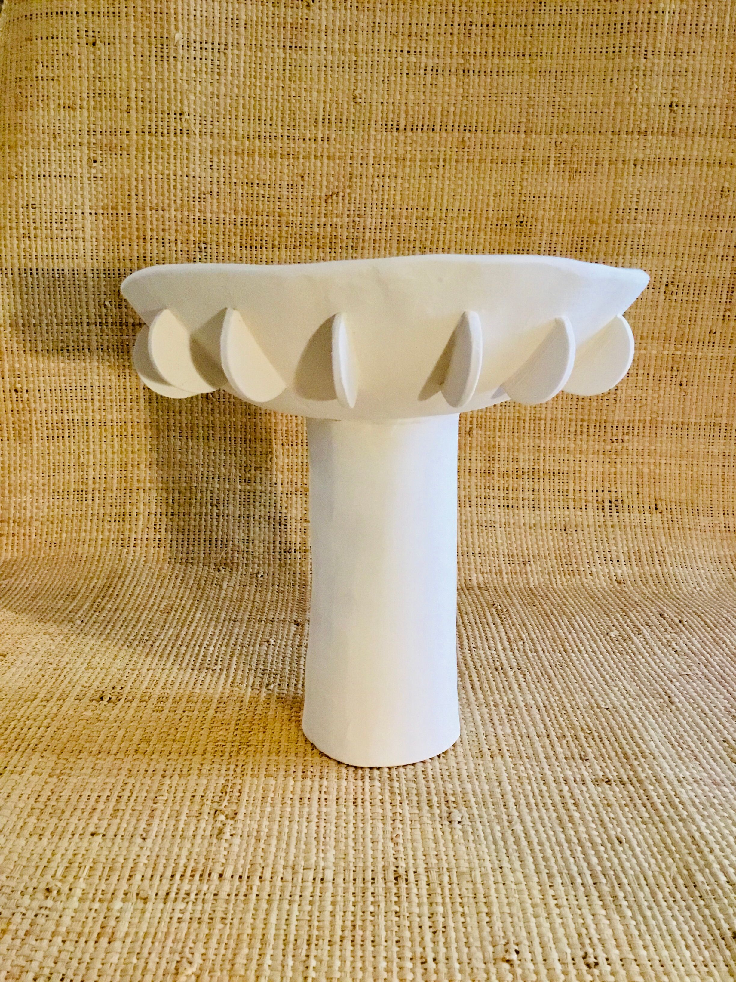 Handmade ceramic fruit cup