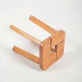 Finnish wooden stool from Finnsauna Lagerholm, 1950s