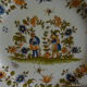 DECORATIVE PLATE FAIENCE MARTRES TOLOSANE MOUSTIERS