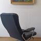 Scandinavian design leather armchair 70s
