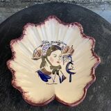 Hand-painted small maraîchine fruit cup signed by Henry Simon vintage