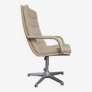 5 x chaise de bureau à dossier haut Artifort des années 1970 avec revêtement en laine d'origine. État incroyable. Geoff