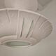 Plaster and frosted glass chandelier by Maison Arlus circa 1950