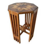 1930s star-inlaid side table