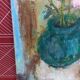 Painting on canvas, bouquet of roses, Georges Rocher