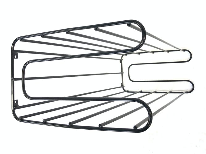Vintage steel wire storage coat rack