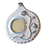 Vintage ceramic mirror signed adia