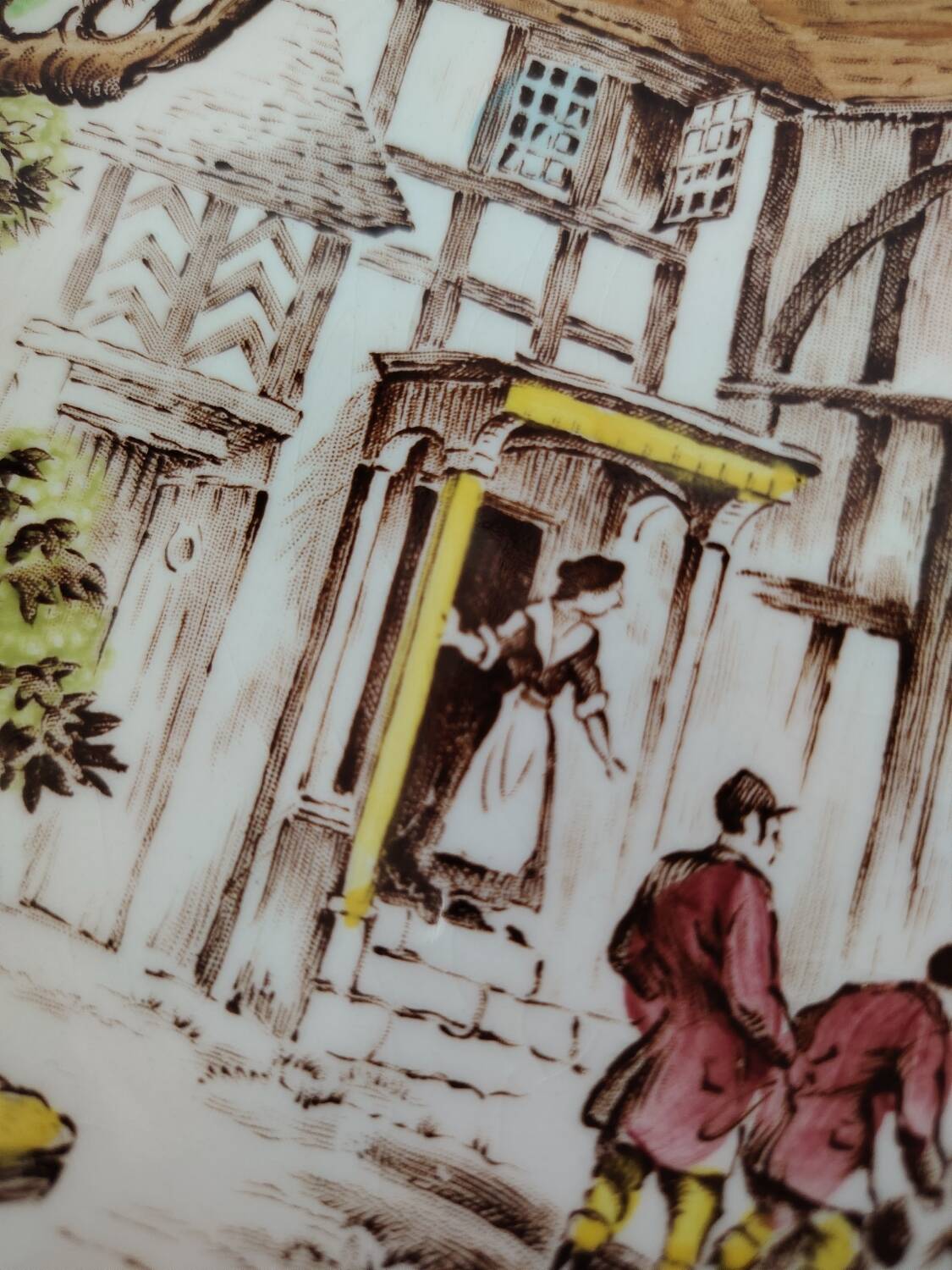 Gien Ludlow plate, hunting scene