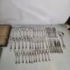 Christofle silver-plated cutlery set, 49 pieces with case.