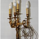 Lampe baroque dorée