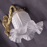 Sconce in golden bronze