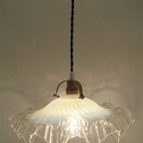 Opaline glass pendant light