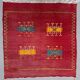 Vintage Moroccan square kilim 103x100 cm kelim wool rug medium 2524