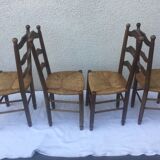 4 chairs mulched Provencal style