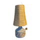 Ceramic lamp Vallauris Old Mill year 60 lampshade rope