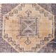 1960s Turkish Hand-Knotted Geometric Runner Rug 80x386