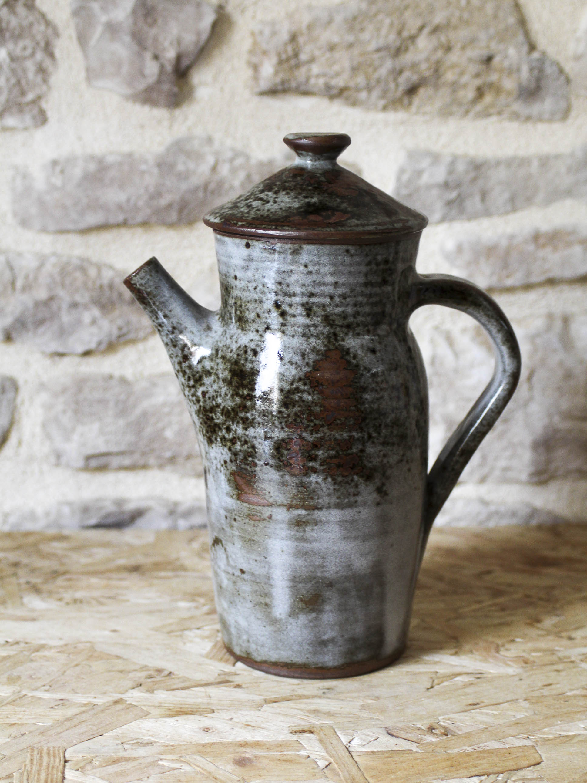 Glazed stoneware coffee set Chantal and Thierry Robert - Puisaye