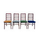 Four elegant chairs from the mid-20th century