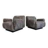 Vintage armchairs By Eberhard Geißler, Oelsa, Germany, 1970s