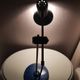 1980s metal desk lamp, Memphis style