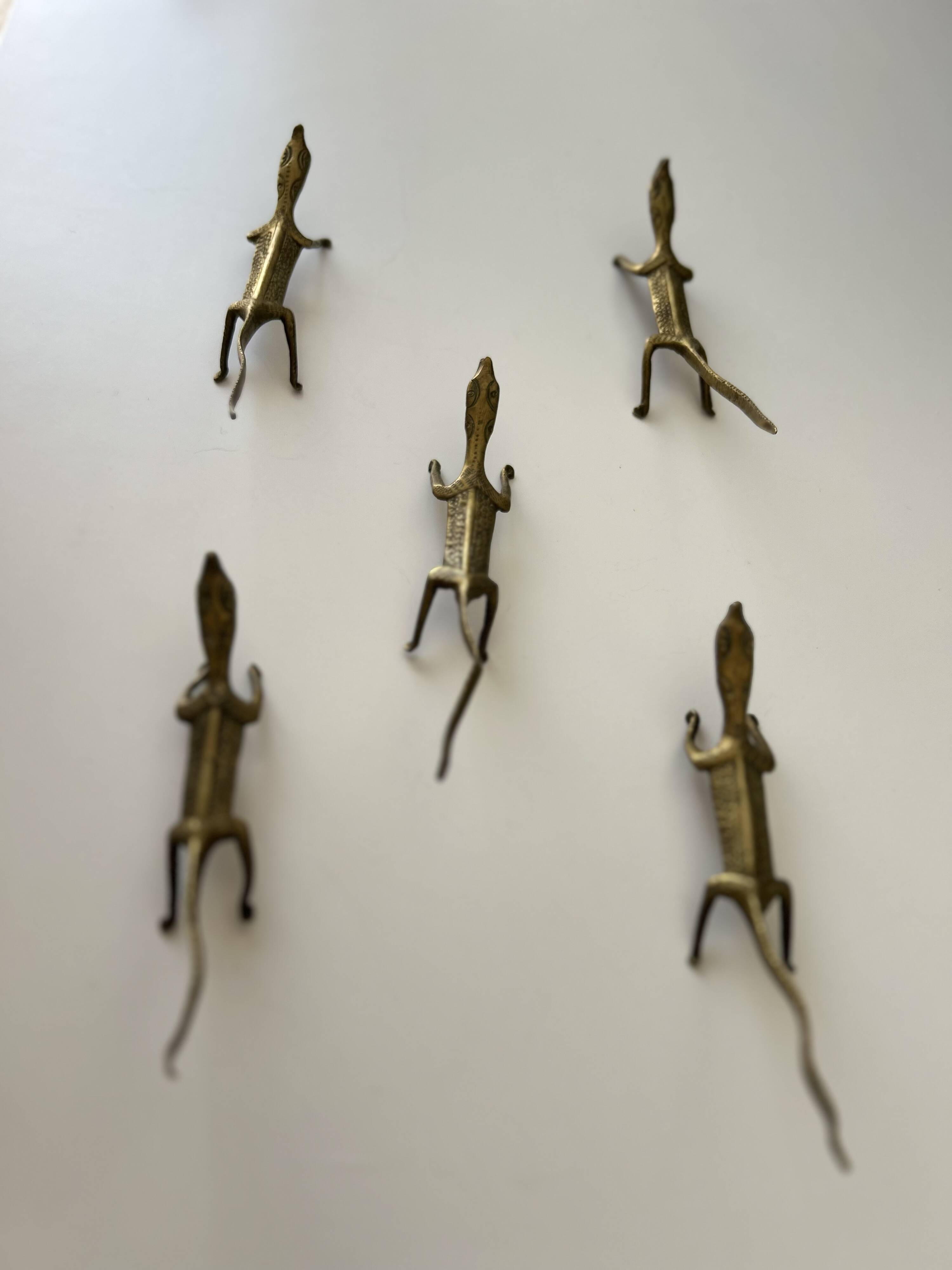 Brass Lizard Knife Holder