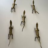 Porte couteaux lézard en laiton