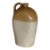 Flacon à whisky en grès de Bristol, à côtés plats, 2 gallons, victorien (vers 1900)