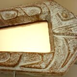 Fish mirror, glazed ceramic, signed Robert Meynard, Vallauris, 1950