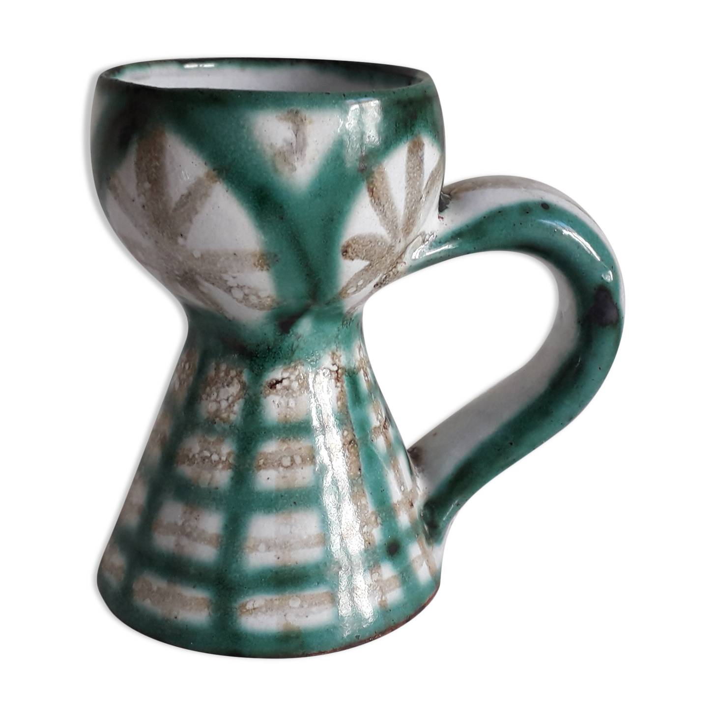 Ceramic candle holder by Robert Picault Vallauris vintage