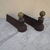 Pair of antique andirons